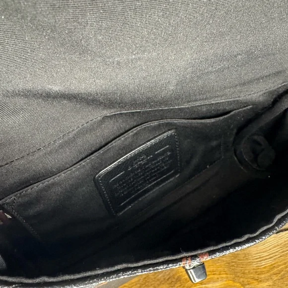 EUC COACH STAR CANYON Black shoulder bag/missing strap - Picture 6 of 7